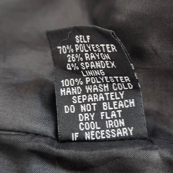 Lapis Black Blazer Size Small Boxy Blazer with 3/4 Sleeves and Large Buttons - Picture 7 of 7